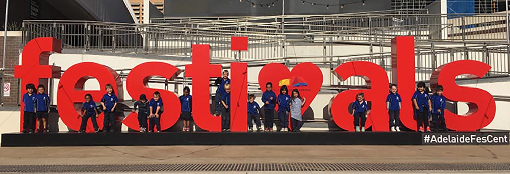 Students at the Adelaide Festival Centre