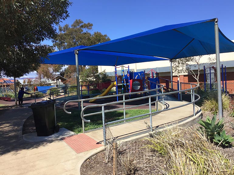 Large play areas at Kidman Park Primary School